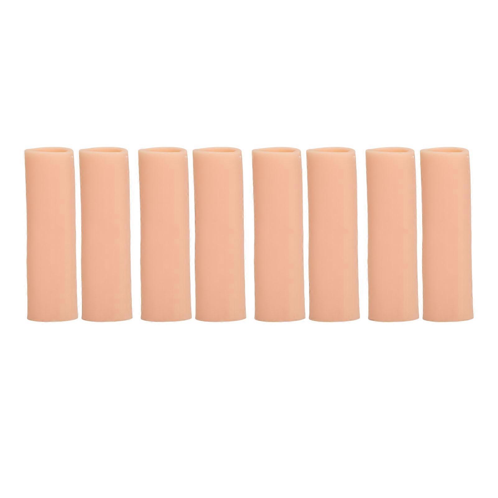 4 Pairs Toe Sleeves Reusable Breathable Cushioned Shock Relief Soft Elastic Toe Pad Protectors for Blisters Fingers