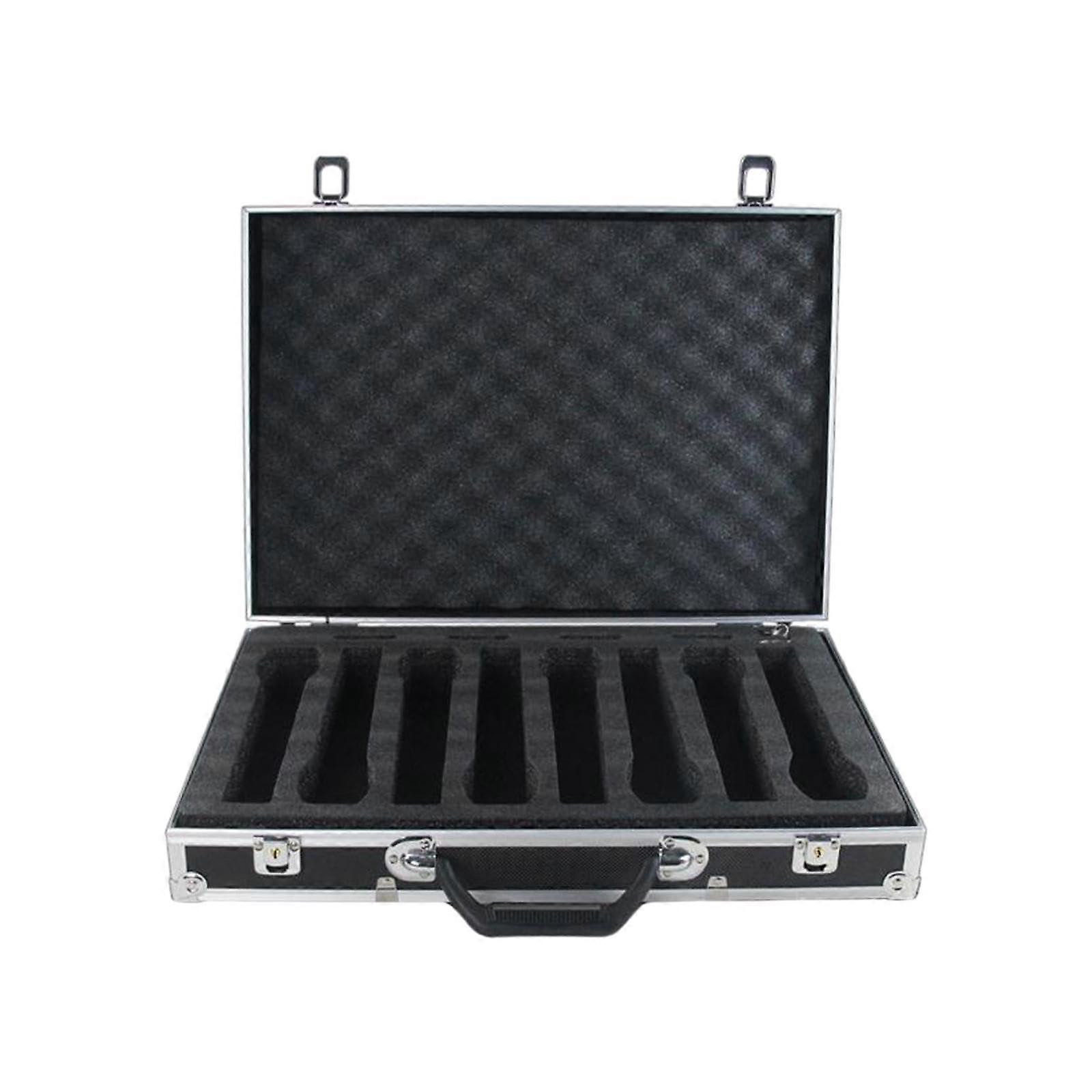Microphone Case Singing Foam Case Impact Resistant Case Hard Shell Microphone Case, black
