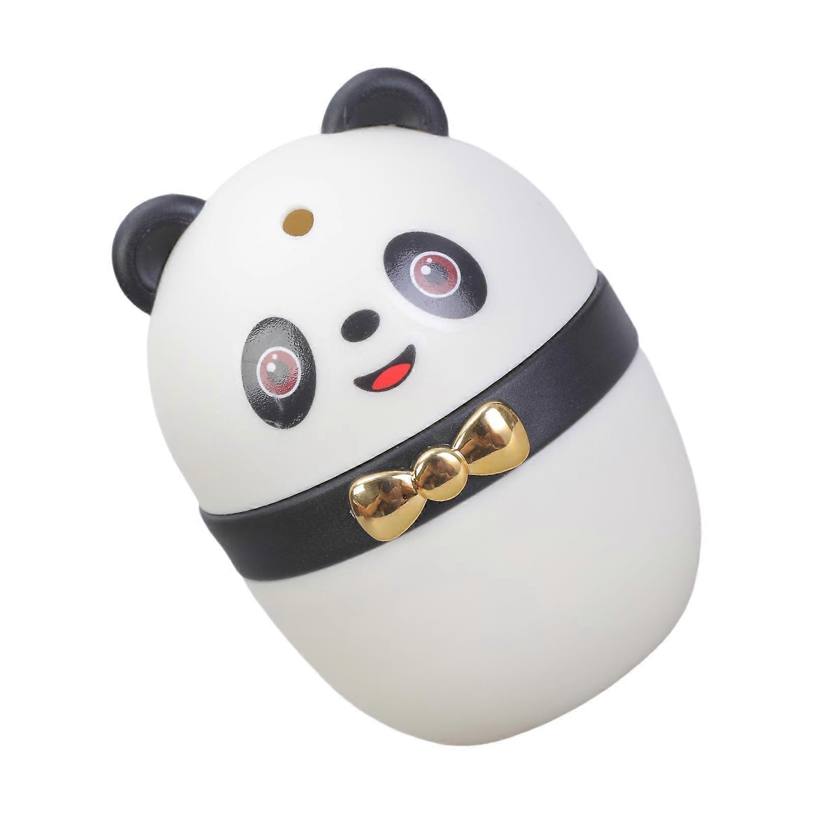 Delicate Panda Tooth Container PP Material Dispenser with User-Friendly Press System for Homes and Cafés