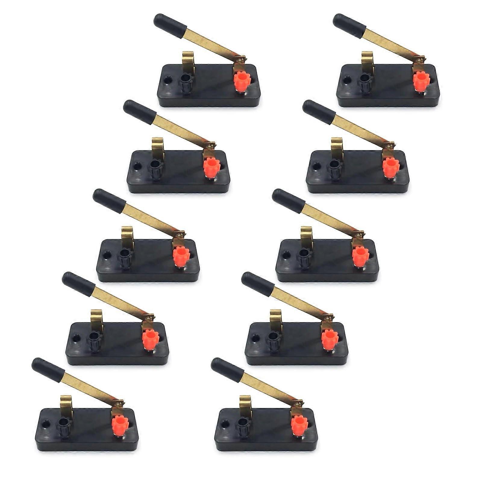 10pcs Single Throw Switch Laboratories Physics Experiment Basic Beginner Circuit Kits Laboratory Circuit Switch for School