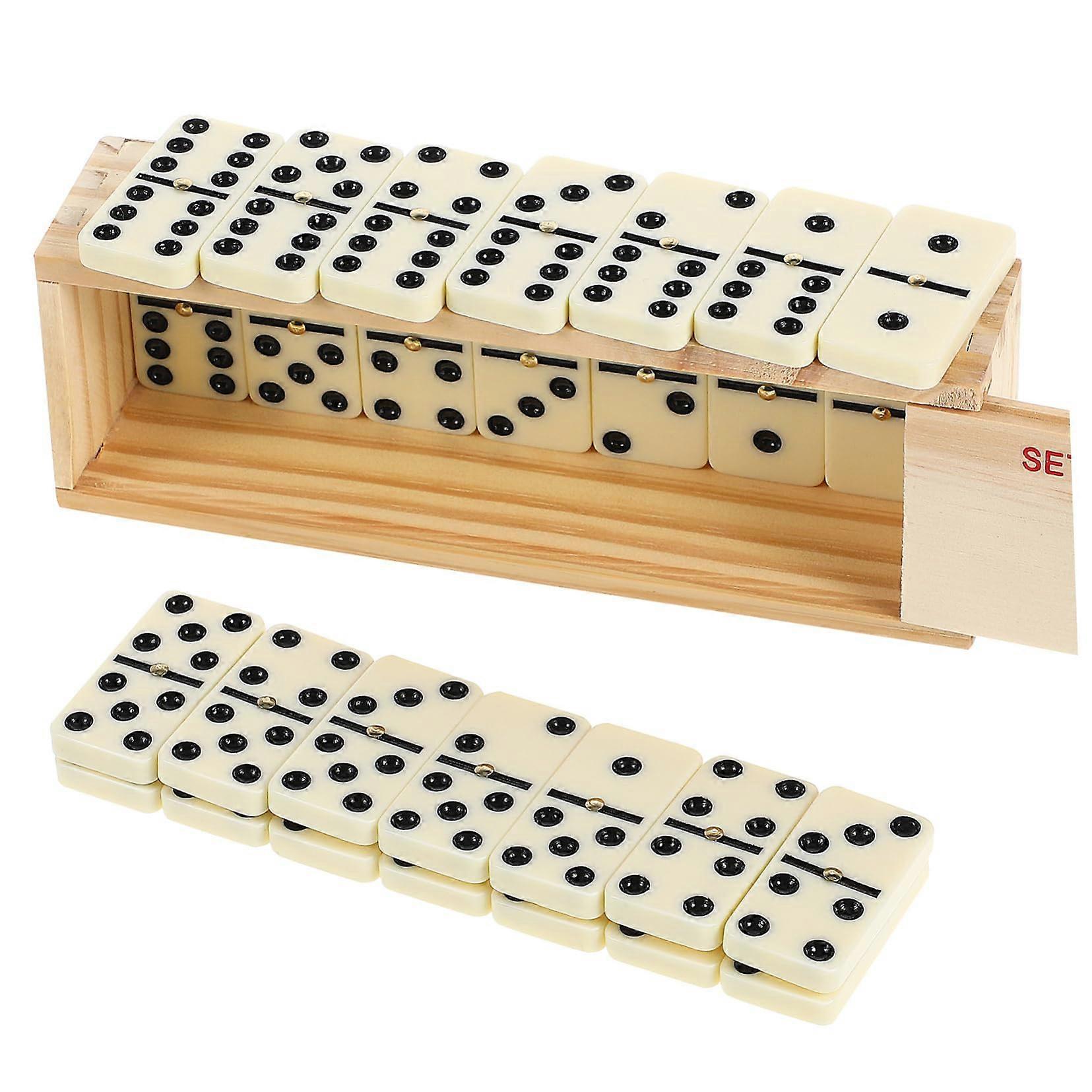 Domino Game Family Board Table Game Party Games Domino Building Blocks