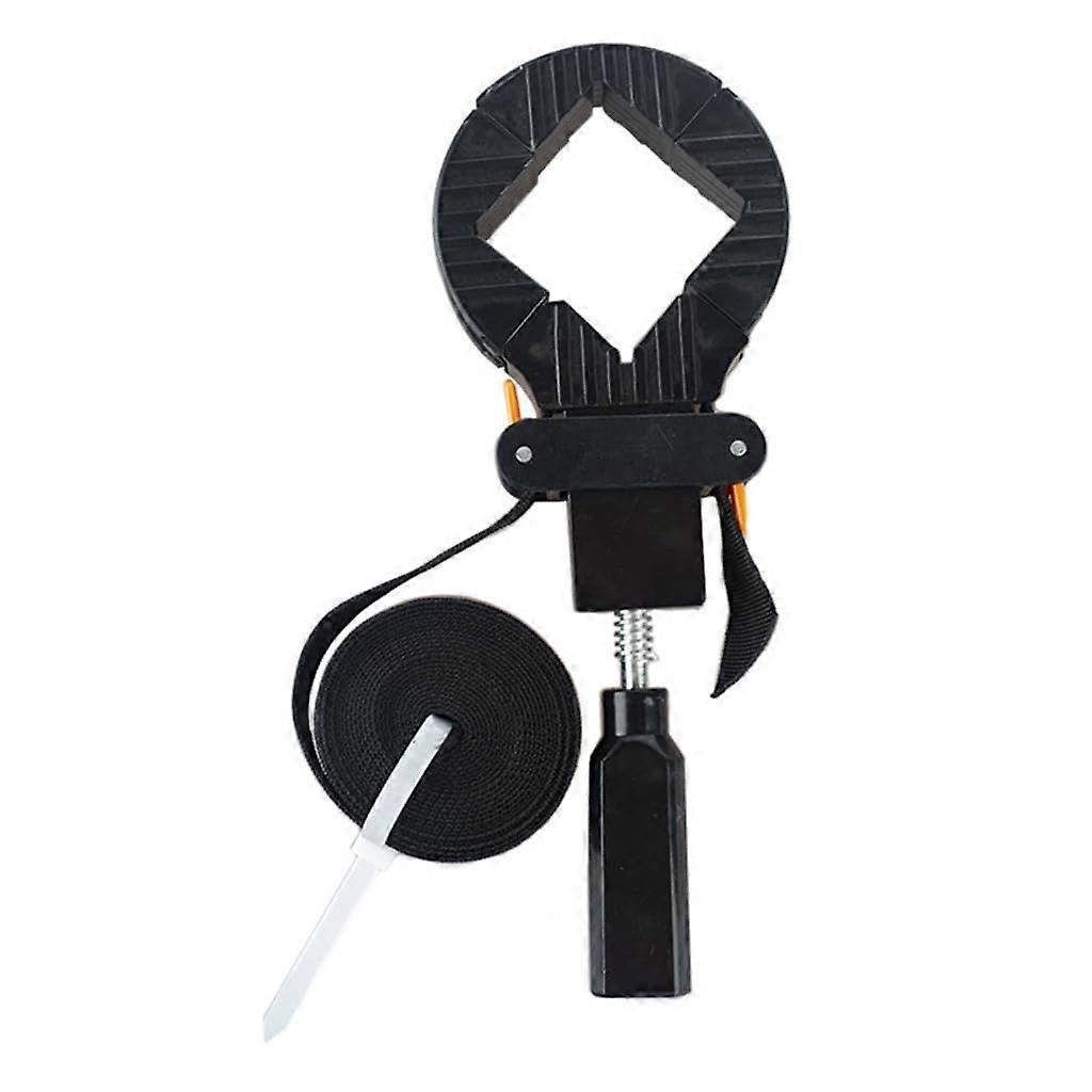 Quickrelease band clamp, woodworking, adjustable, polygonal clip, 4 jaws, picture frame holder