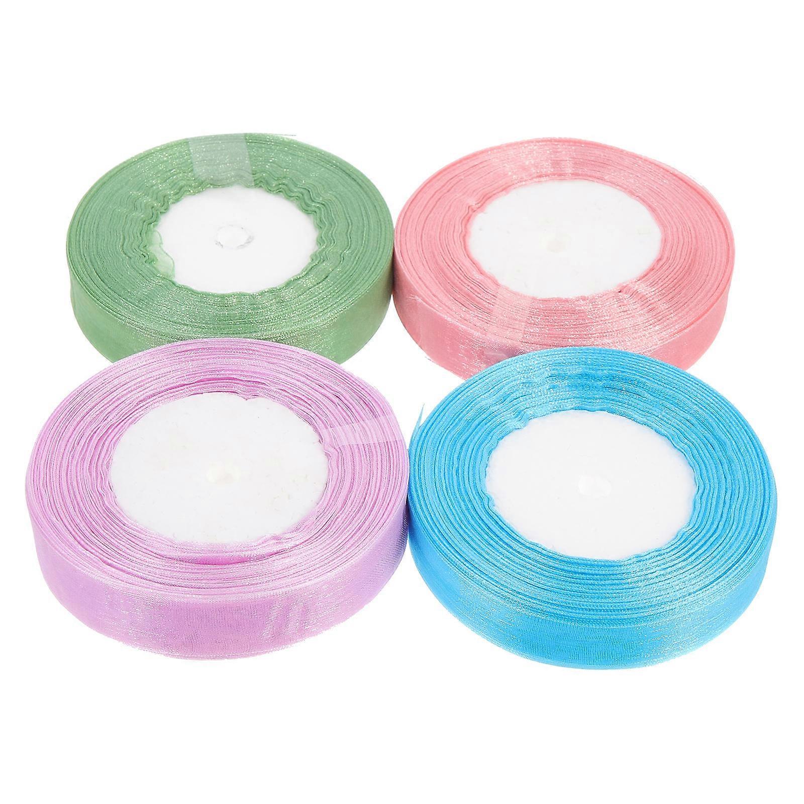 Ribbon Roll Decorative Ribbons For Baby Shower Themed Party Graduation Ceremony .00X10.00X2.00cm 4 Rolls
