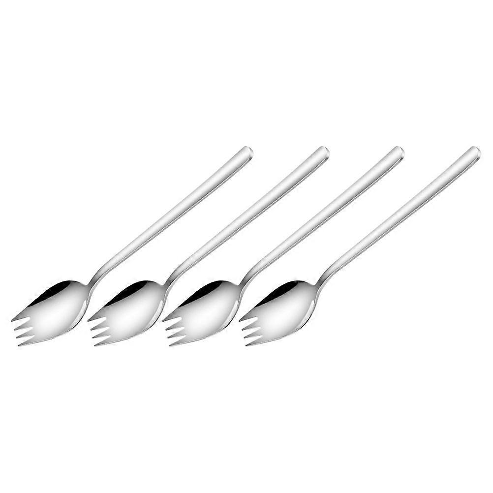 Stainless Pasta Spoon Eating Noodle For Parties 4Pcs