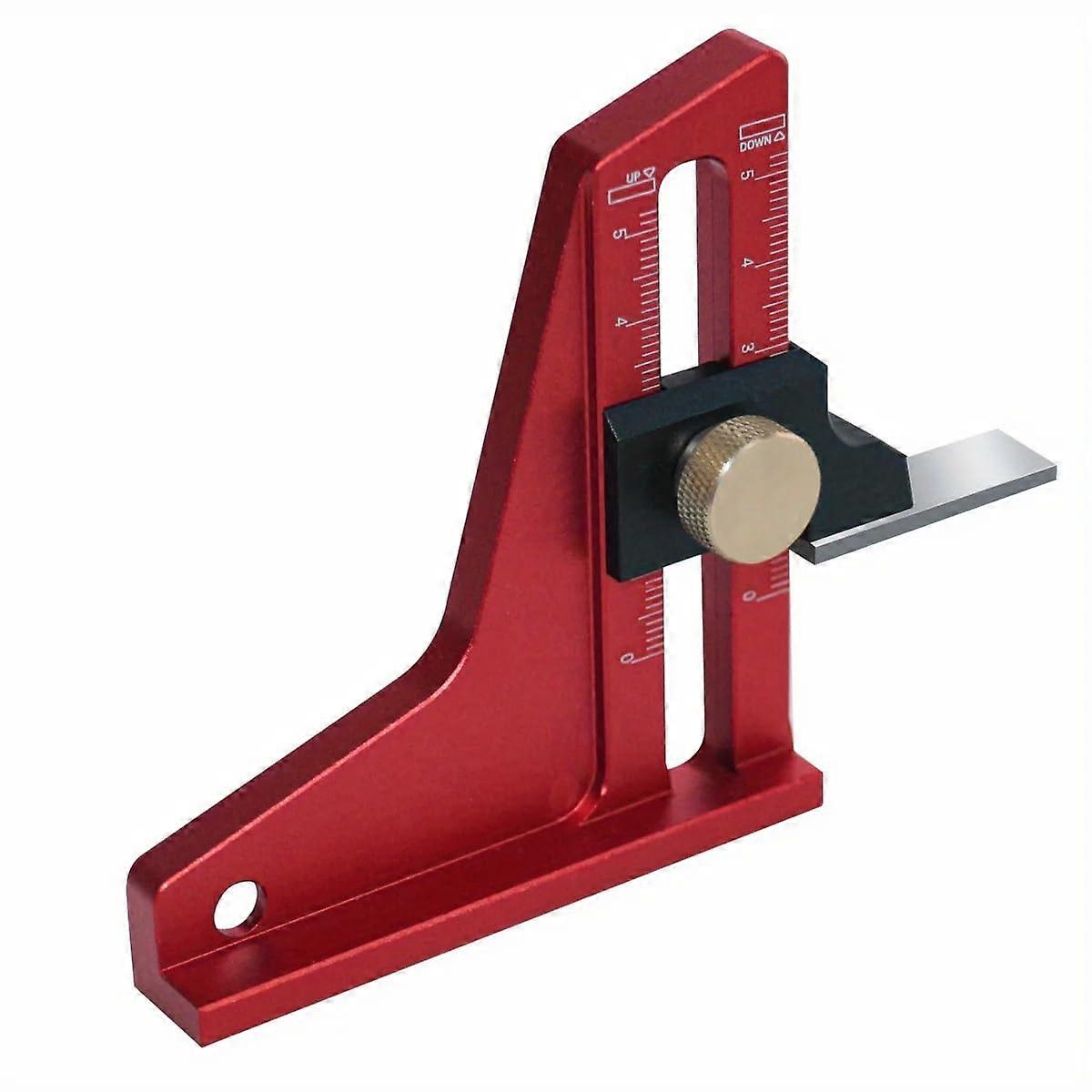 Woodworking Depth Gauge Versatile 050mm Dual Scale Precision Tool for Easy Router and Table Saw Setup