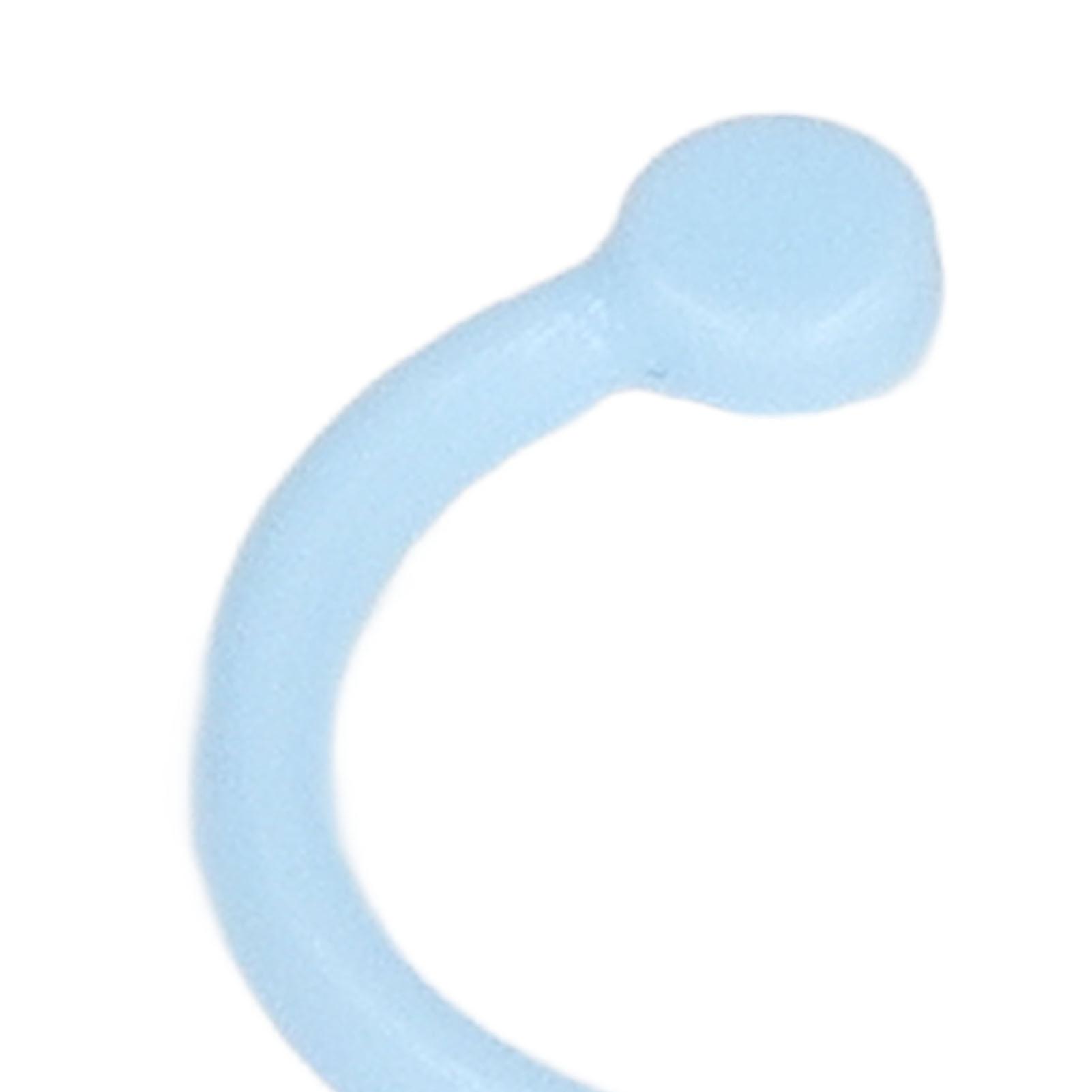 160Pcs Binder Rings PE Material Durable Easy Operation Wide Application Book Rings for Keys DocumentHYH-15 (Blue)