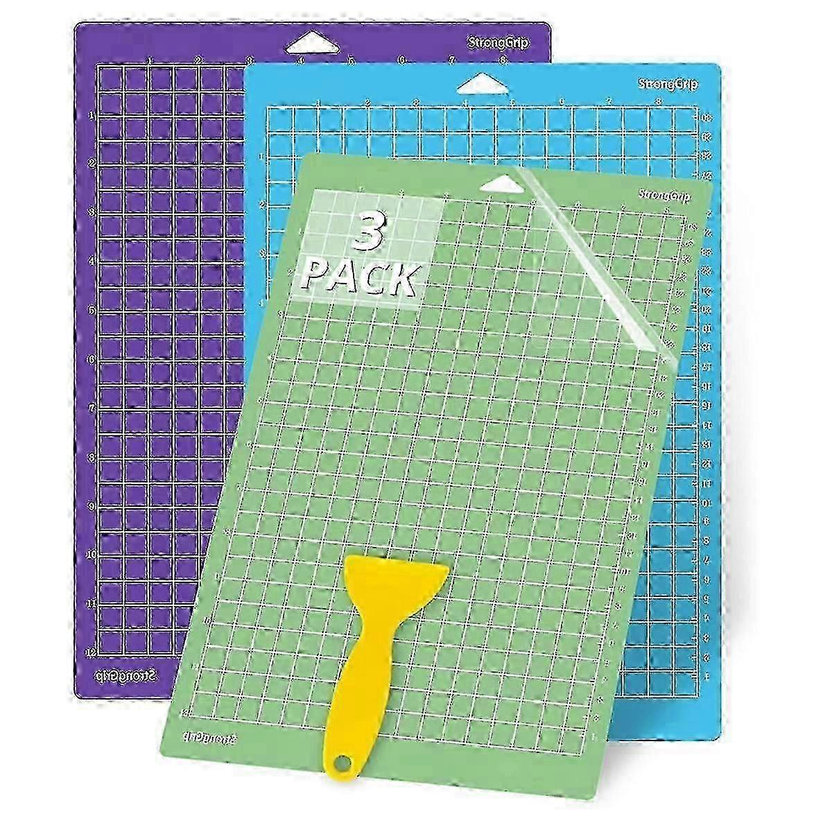 Adhesive Cutting Mats for Joy Xtra - 3 Pack Reusable 8.5x12 Inch Mat Set for Plotter and Craft Projects