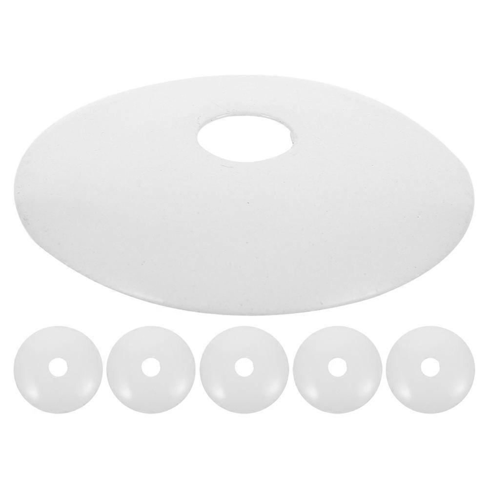 6pcs Metal Ceiling Light Canopy Plates, Durable Light Fixture Covers for Wall Lamps, Quick Installation, Elegant Design for Home Decor