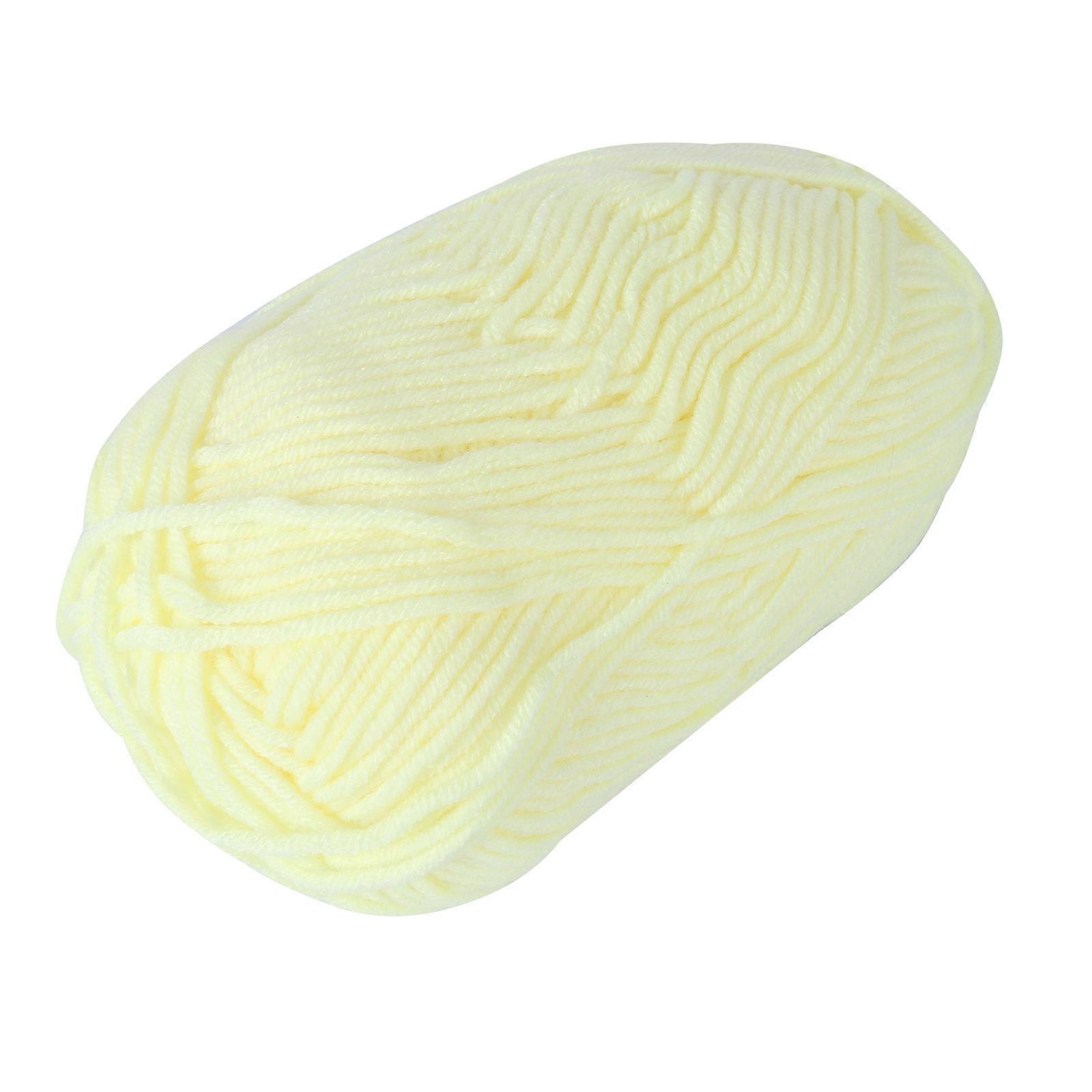 Soft Yellow Chunky Yarn for Knitting, Crochet, and Handmade Projects – Warm, Machine Washable Cotton Blend for Sweaters, Hats, and Scarves