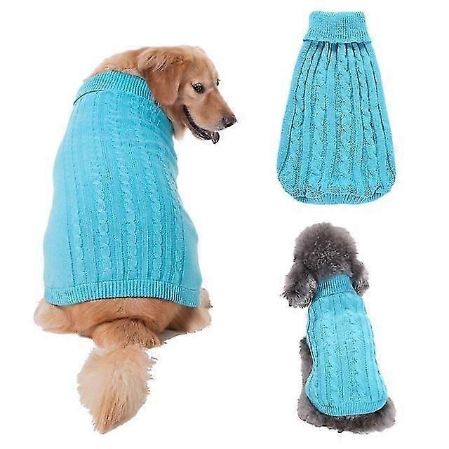دافئ صغير كبير الكلب سترة القط الملابس الشتاء Turtleneck الحيوانات الأليفة جرو تريكو ملابس الملابس للقط الصغيرة والمتوسطة الكلاب الكبيرة