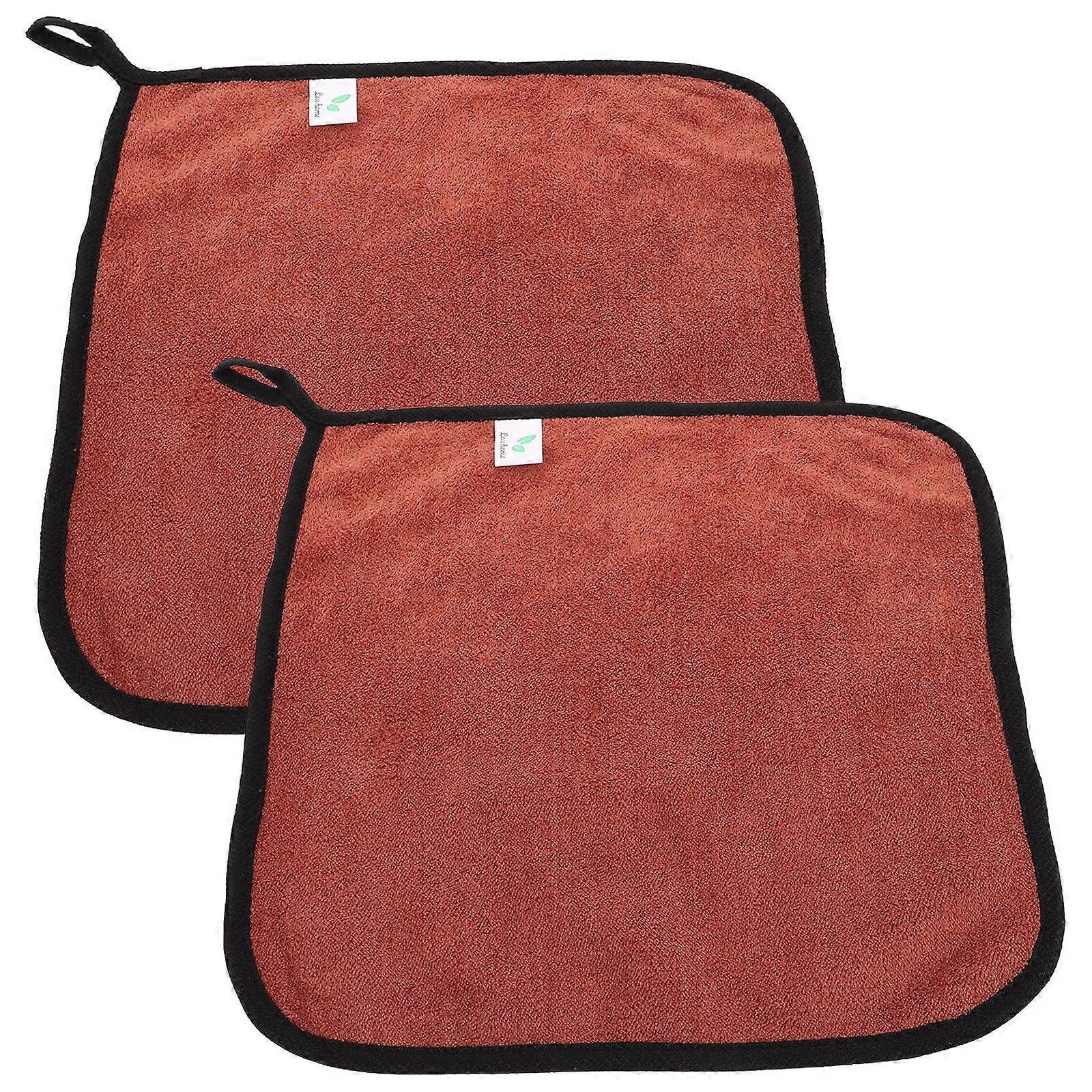 Pool Queue Reinigung Handtuch Billard Queues Outdoor Use Kaffee 29x29x0,2cm Queue Reinigung 2Pcs