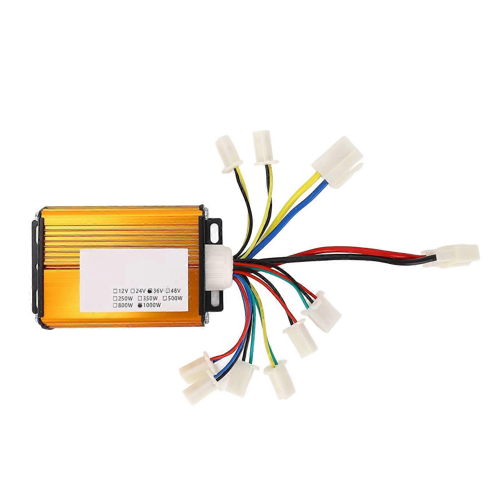 36V 1000W ناعم تحكم سرعة المحرك سبائك الألومنيوم عالية الطاقة فرشاة محرك التحكم مربع لدراجة ثلاثية العجلات سكوتر الكهربائية