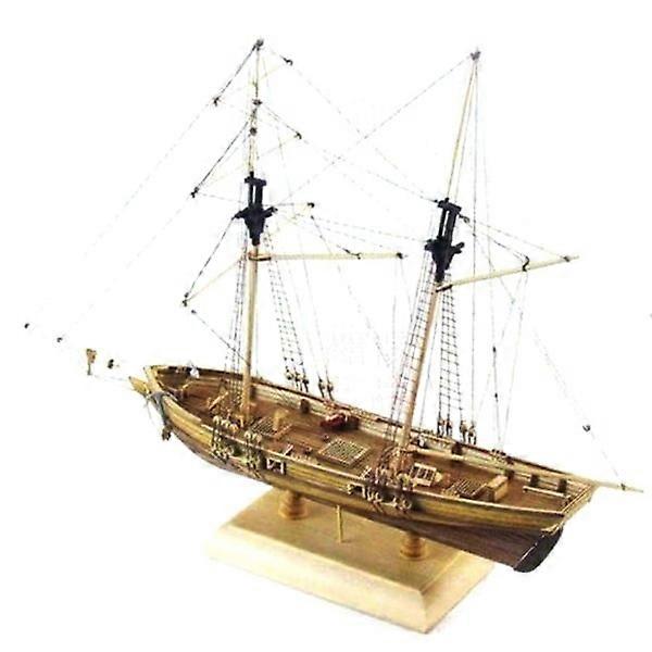 1:70 New harbor sailboat model DIY Kit Ship assembly D Color onesize