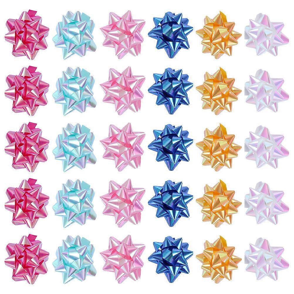 50pcs Decorative Gift Box Ribbons with Pull Flowers