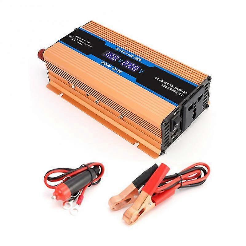 4000W/6000W Inversor 12v To 220v 2000W 220 Durable LCD Display Dual 2 USB EU Car