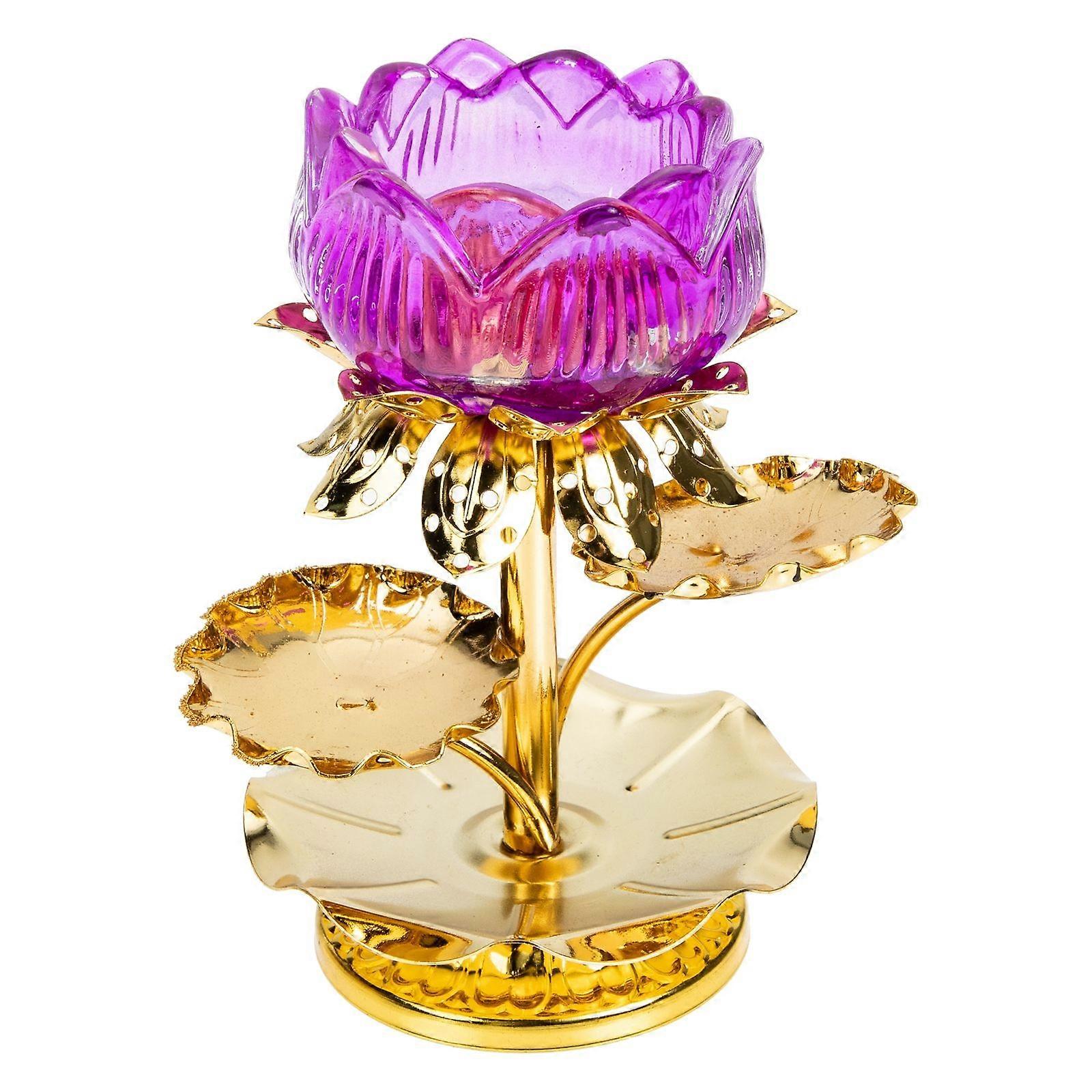 Glass Candle Holder Calming Decorative Household Table Candlestick