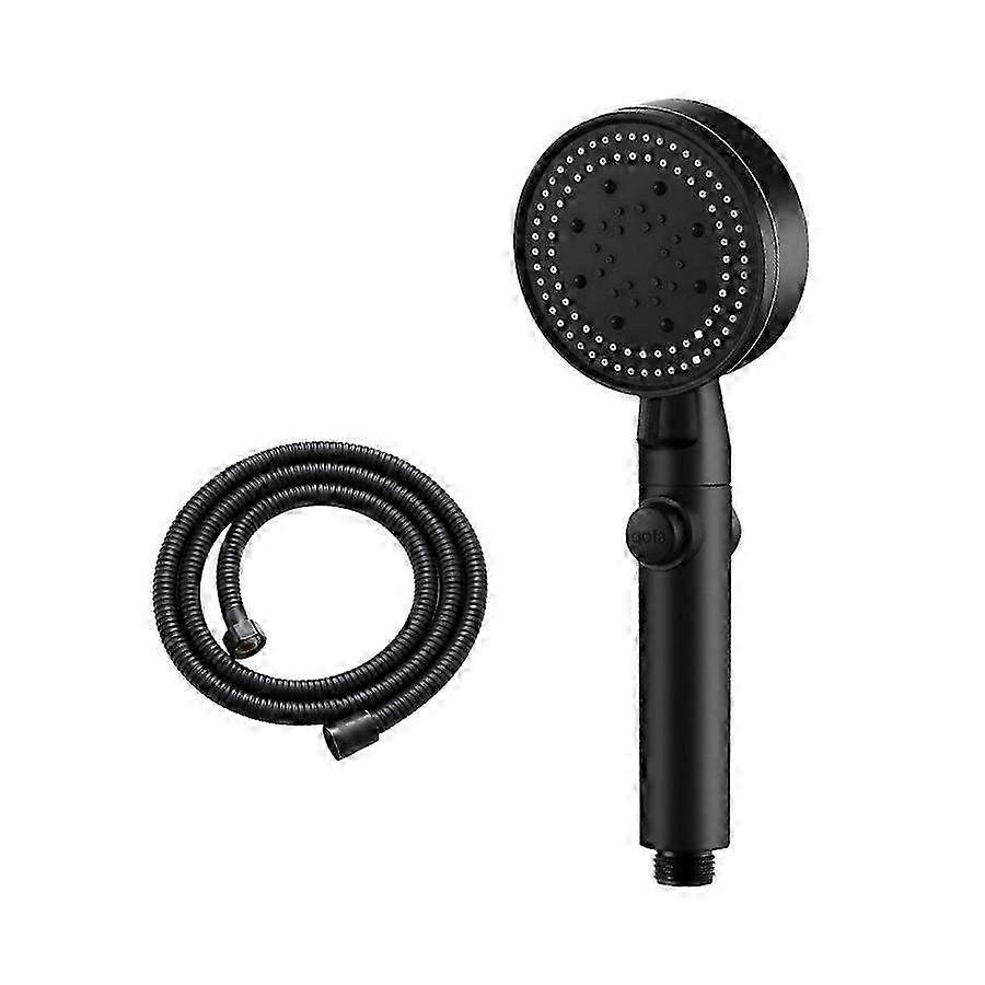 High Pressure Rustproof Shower Set in Black & White - Modern Rainfall Shower Head & Handheld Shower Combo for Luxurious Bathroom Experience