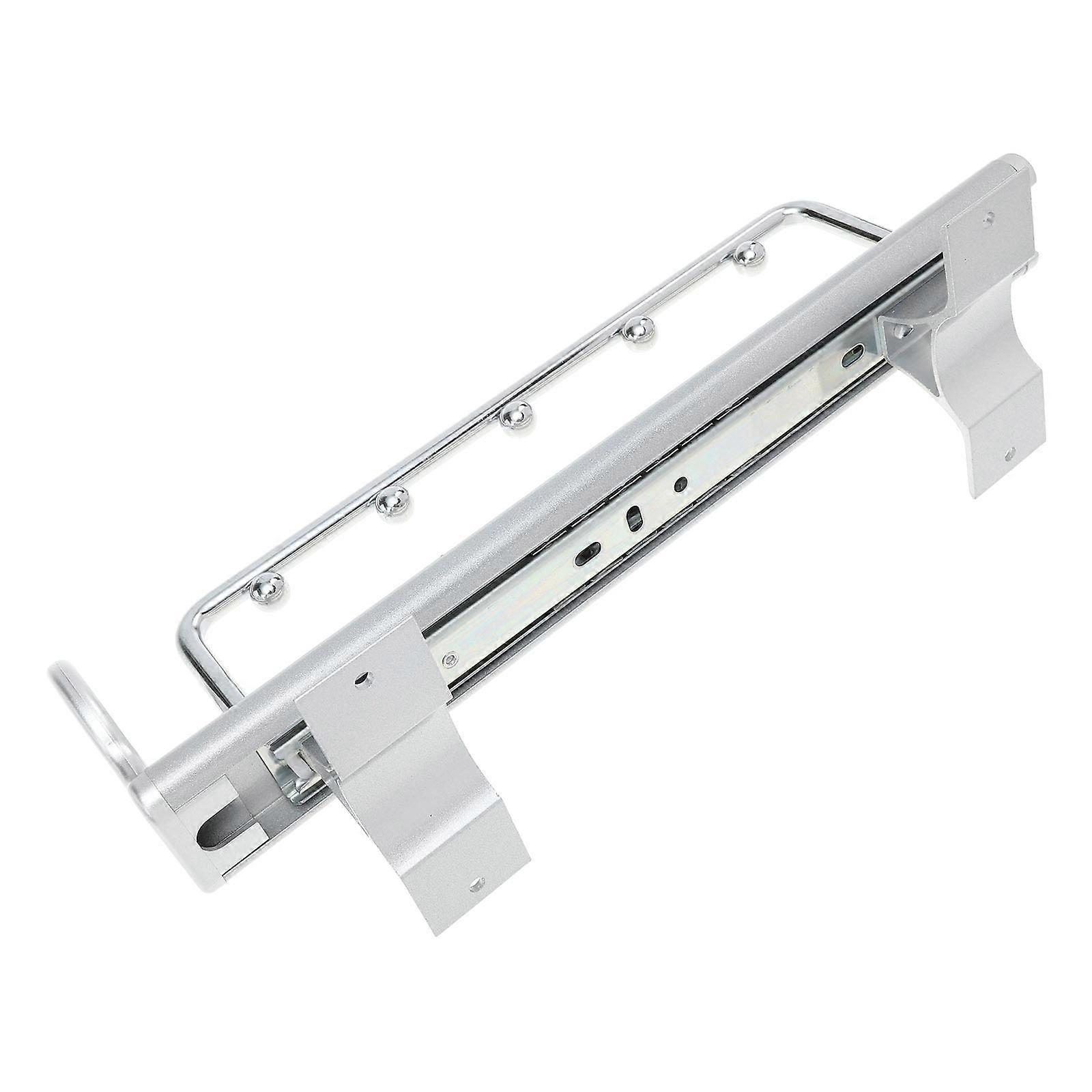 Retractable 1 Set Wardrobe Clothing Rail Pulls Out Closet Rod