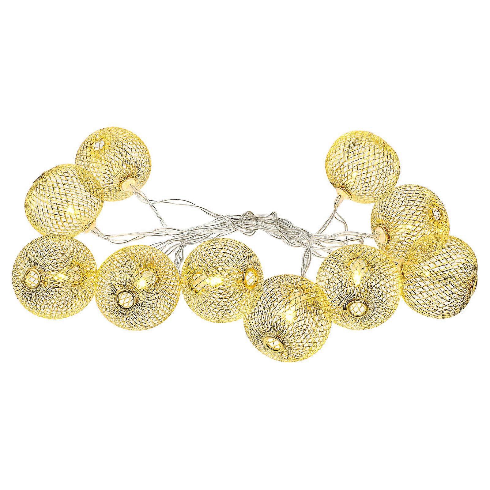 Christmas Lantern String Light Iron Craft Lantern Lamp for Decor 1Pcs