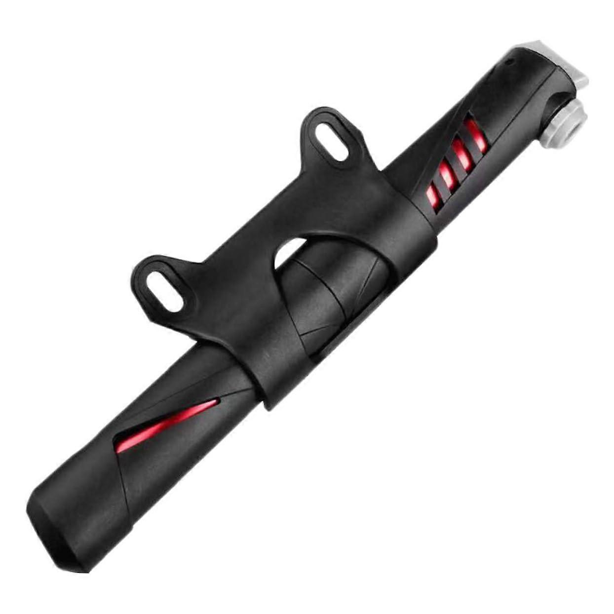 1pc Mini Aluminum Bicycle Tire Inflator Portable Pump for Mountain Bikes and Bicycles Red Lightweight Compact and Durable for Bike Types