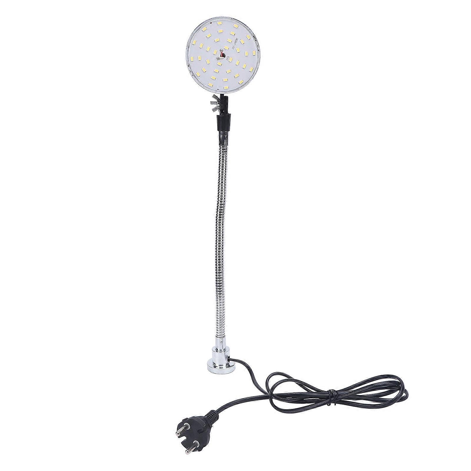LED Machine Light 30cm Flexible Gooseneck Magnetic Base, Adjustable Work Light for Lathe Workbench Workshop Industrial Lighting EU Plug