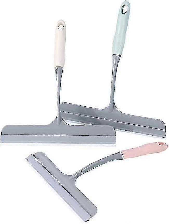 3pcs Silicone Household Water Squeegee, Streak-Free Silicone Shower Squeegee Bathroom Window Squeege