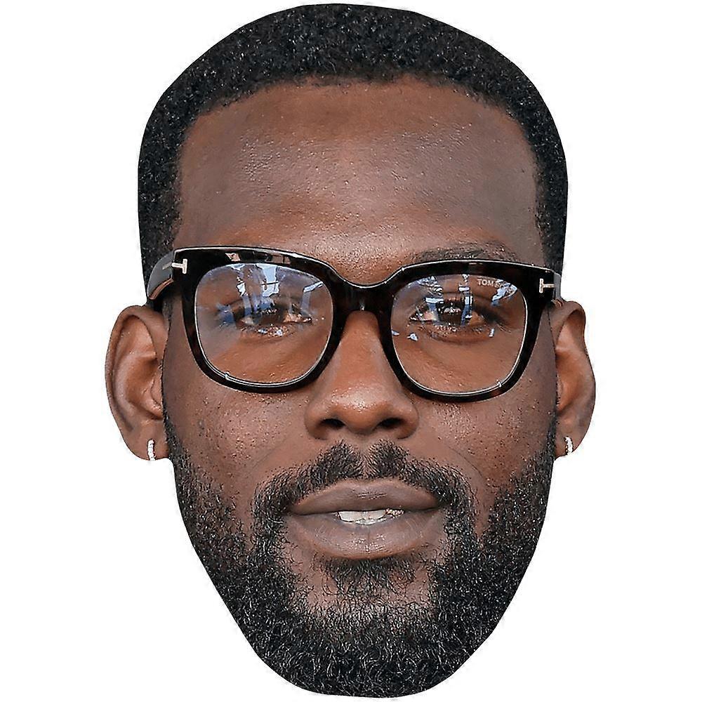 Kofi Siriboe (Beard) Celebrity Mask, Flat Card Face
