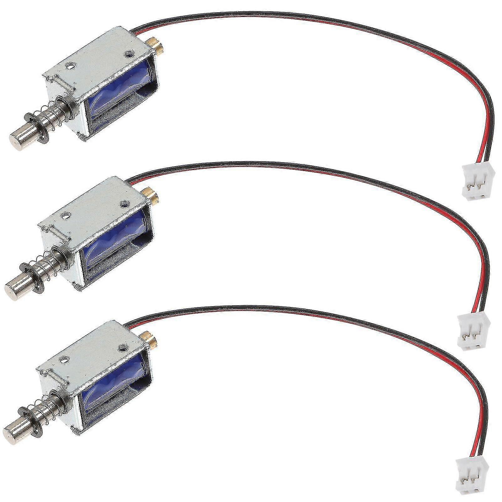 3-Pack 12V Linear Electromagnet for DIY Applications