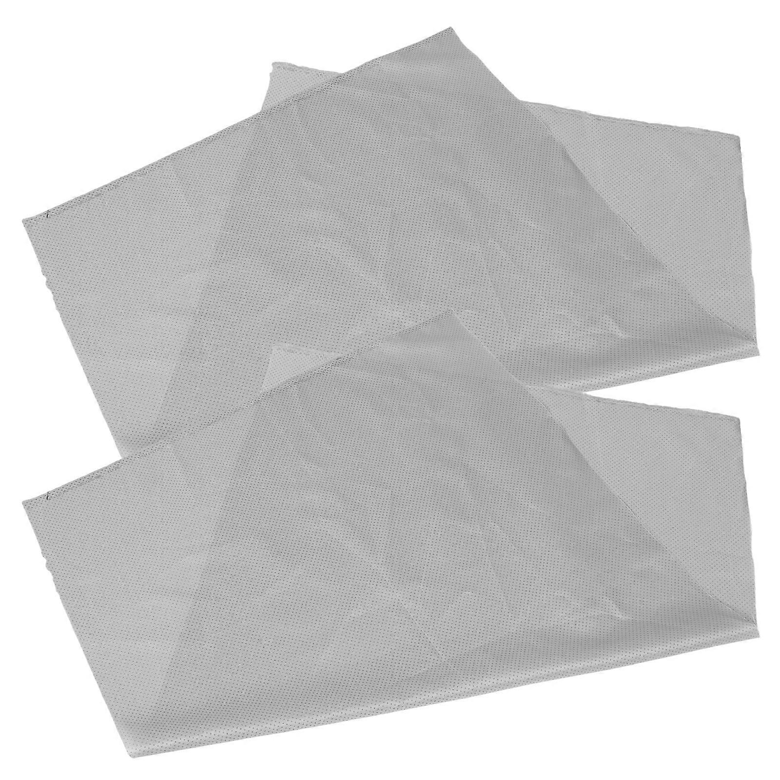 Reusable Anti-Slip Pad For Household Users Smooth Floors Grey Rectangular 2Pcs