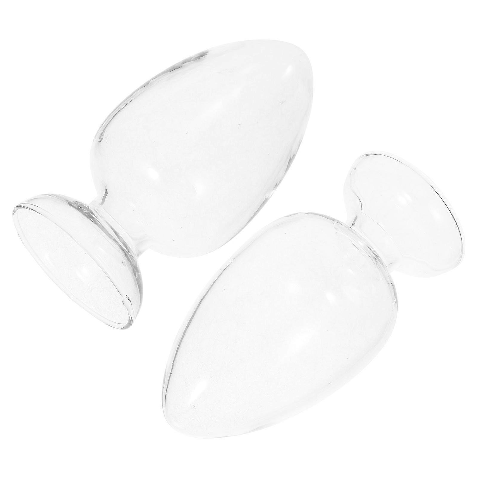 2pcs Glass Storage Bottles for Laboratory Use Professional Conical Bottle with Transparent Body