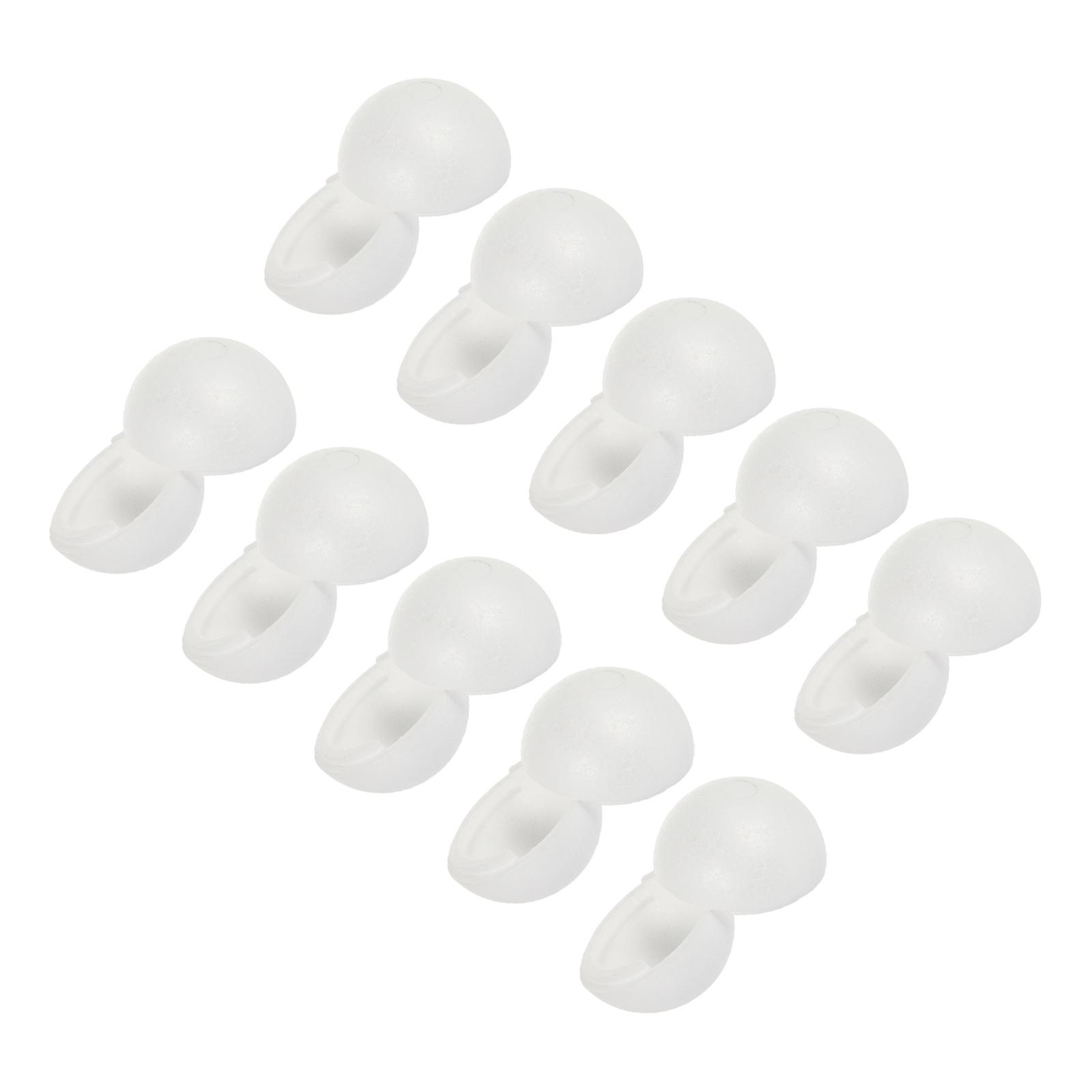 8X8X8CM Handmade Foam Ball Shaped Decors For Weddings And Festivals 10Pcs White Crafting Fun For Kids
