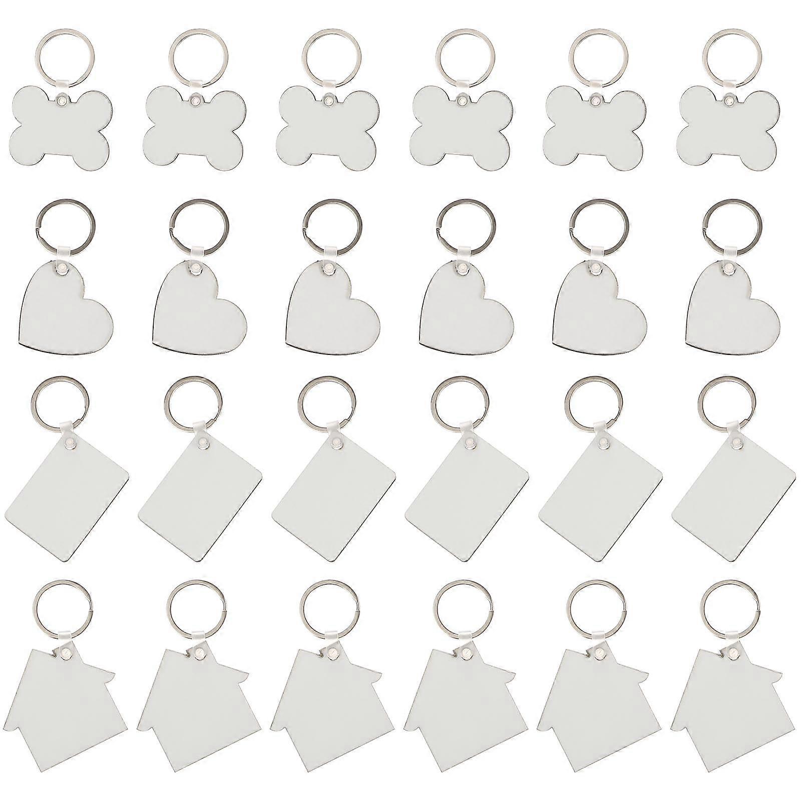 Heat Transfer Blank Key Chain Set 36Pcs Best For Creative Crafts Made Of Durable Ideal For Handicraft Production