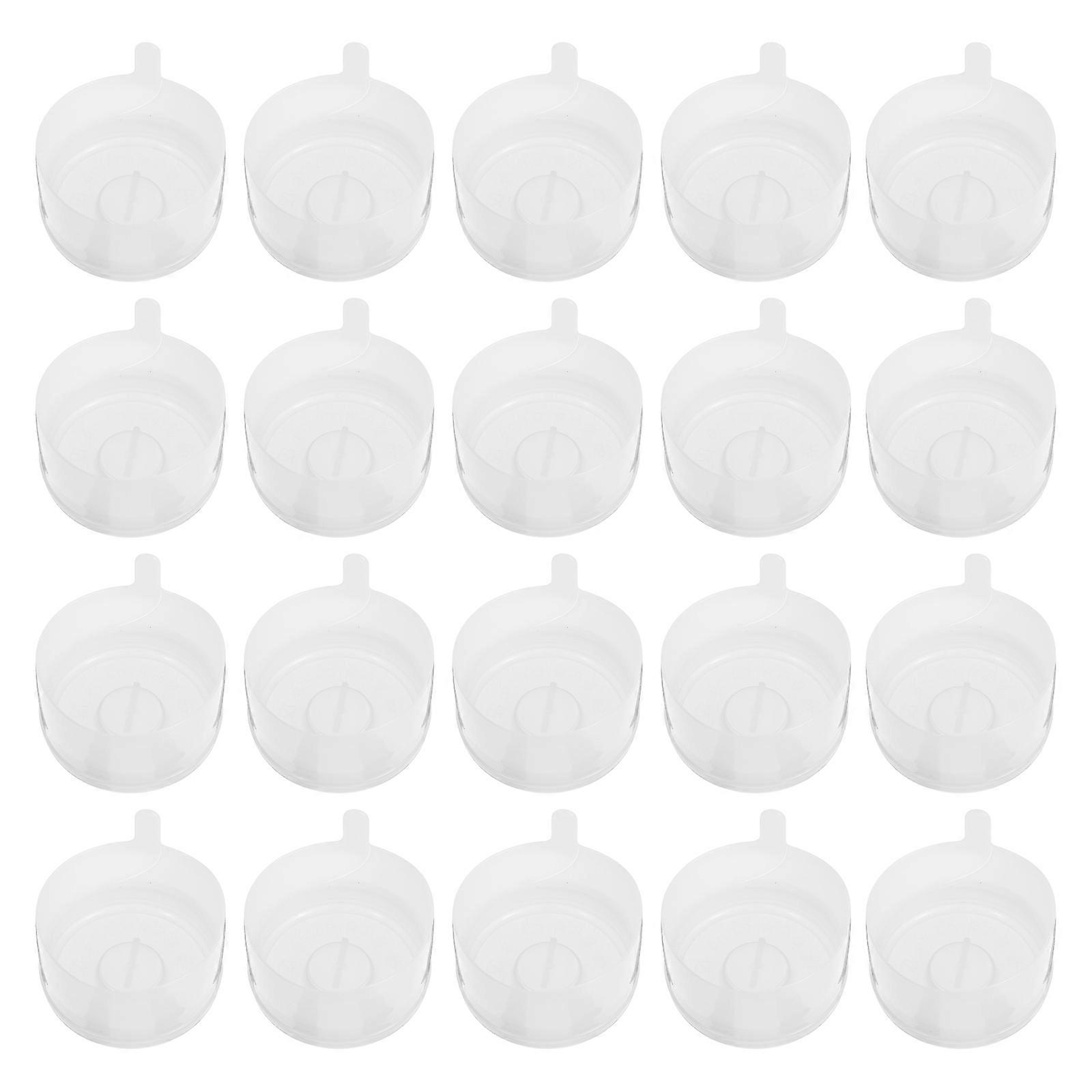 30pcs Water Jug Screw Caps Replacement Lids for Bottles Leak Proof Covers with Smooth Edges Spill Seal for Home Use