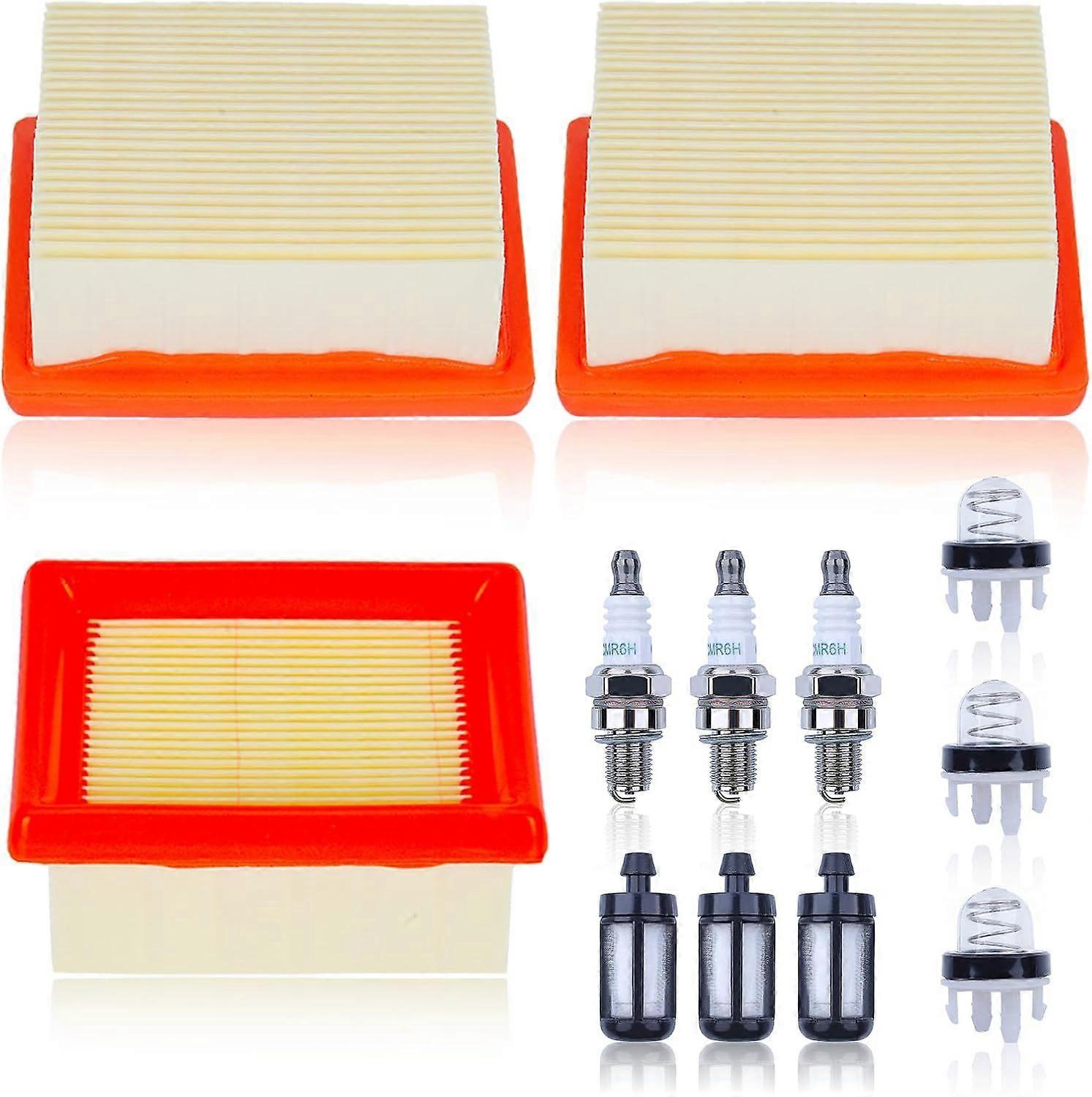 3-pack BR800X luftfilter Tune Up Service Kit för Stihl BR800 BR800X BR800C C-E Magnum ryggsäcksfläktdelar med BR 800 800X C tändstift primer bulb 