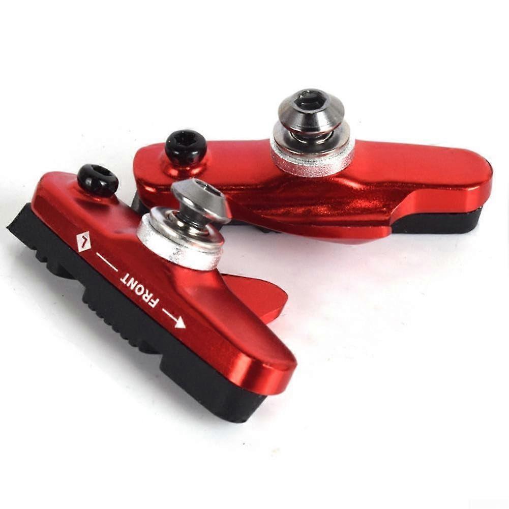 Braking efficiency, brake pads made of aluminum alloy, noise reduction, heat dissipation (red)