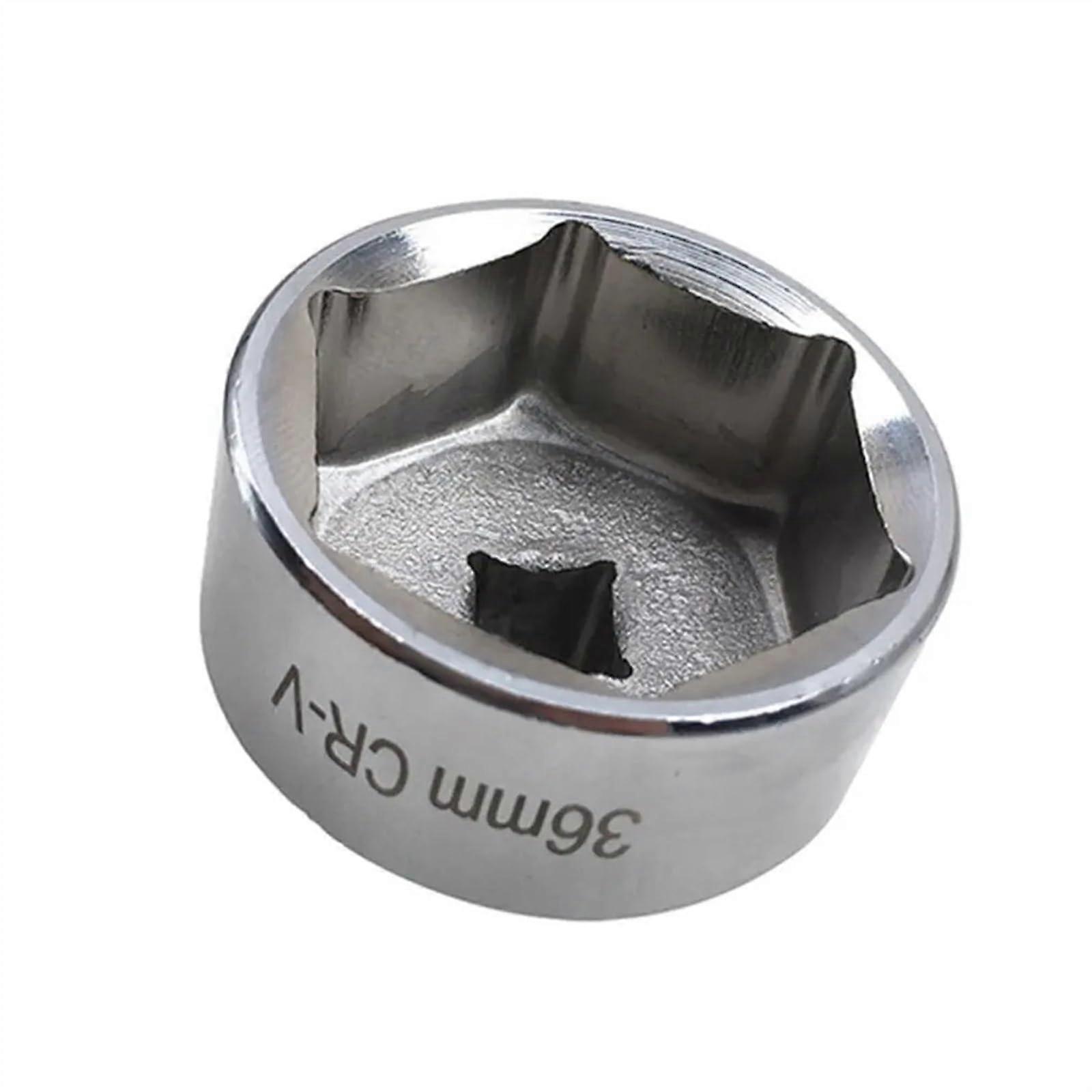 36mm durable engine oil wrench, metric lowprofile oil filter socket for removing canister housing, hand tool socket set