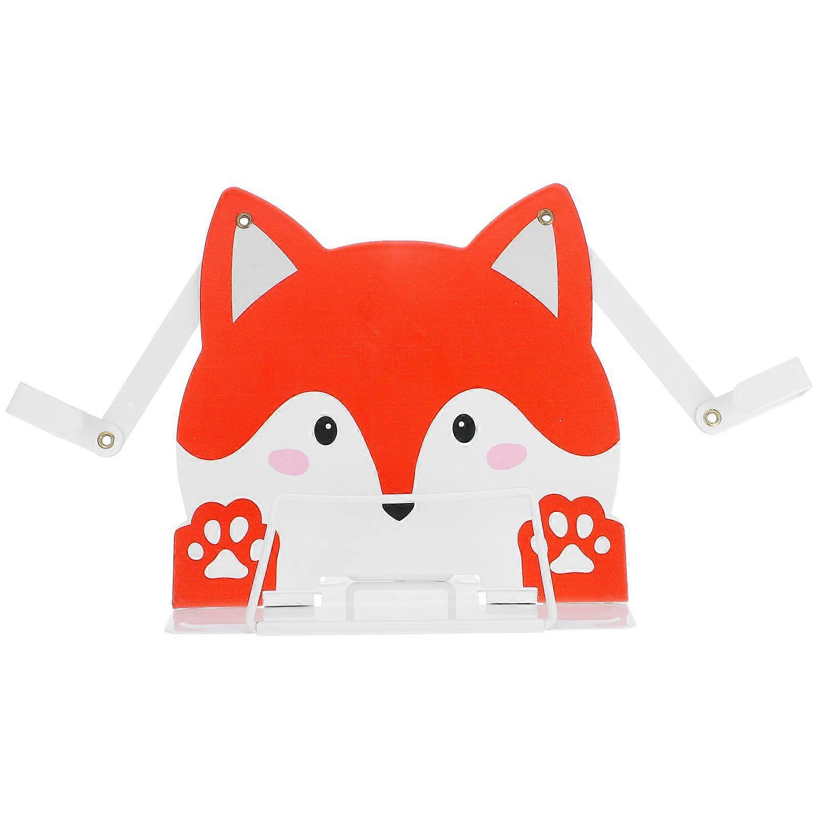 Multifunctional Fox Reading Book Stand for Kids Desktop Book Holder for Children Book Essentials for Readers Ideal for Cookbooks and Sheet Music Porta