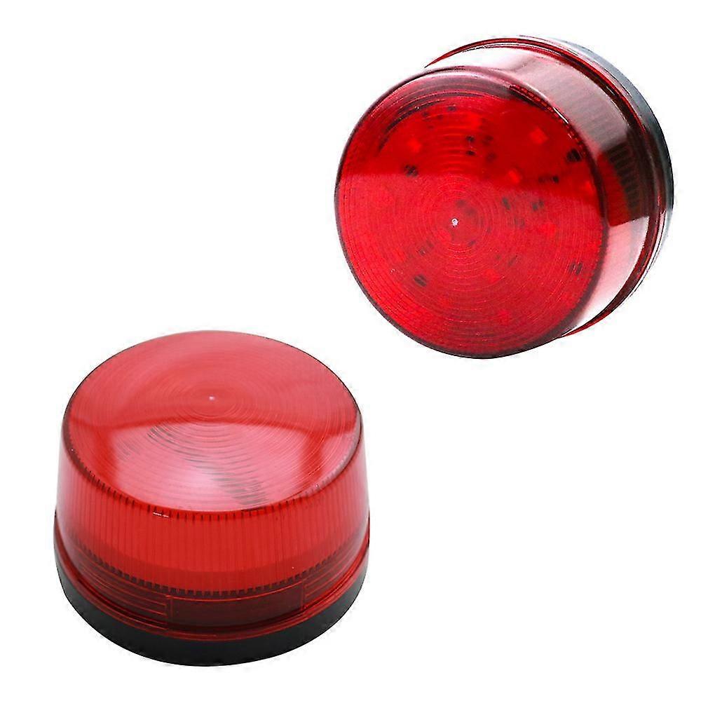 2-pack LED Strobe Light 12V-24V Red LED Flashing Warning Safety Flashing Beacon Lights for Automobil