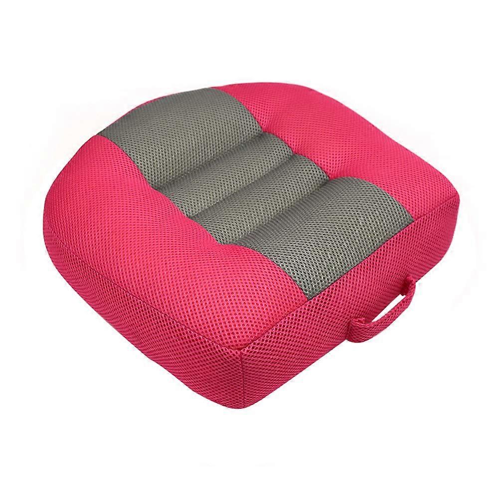 Car Seat Cushion Driver Booster Breathable Portable 12 Cm Field Of View Increase Angle Lift Rose Color Office Or Home