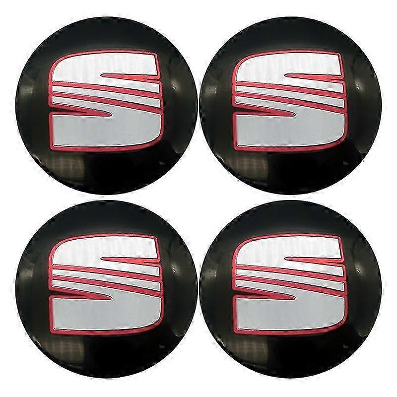 4pcs 56mm 60mm Car Wheel Center Hub Cap Rim covert Emblem Stickers Accessories For Seat Ibiza 6j 6l Fr Ateca Altea Xl Leon 2
