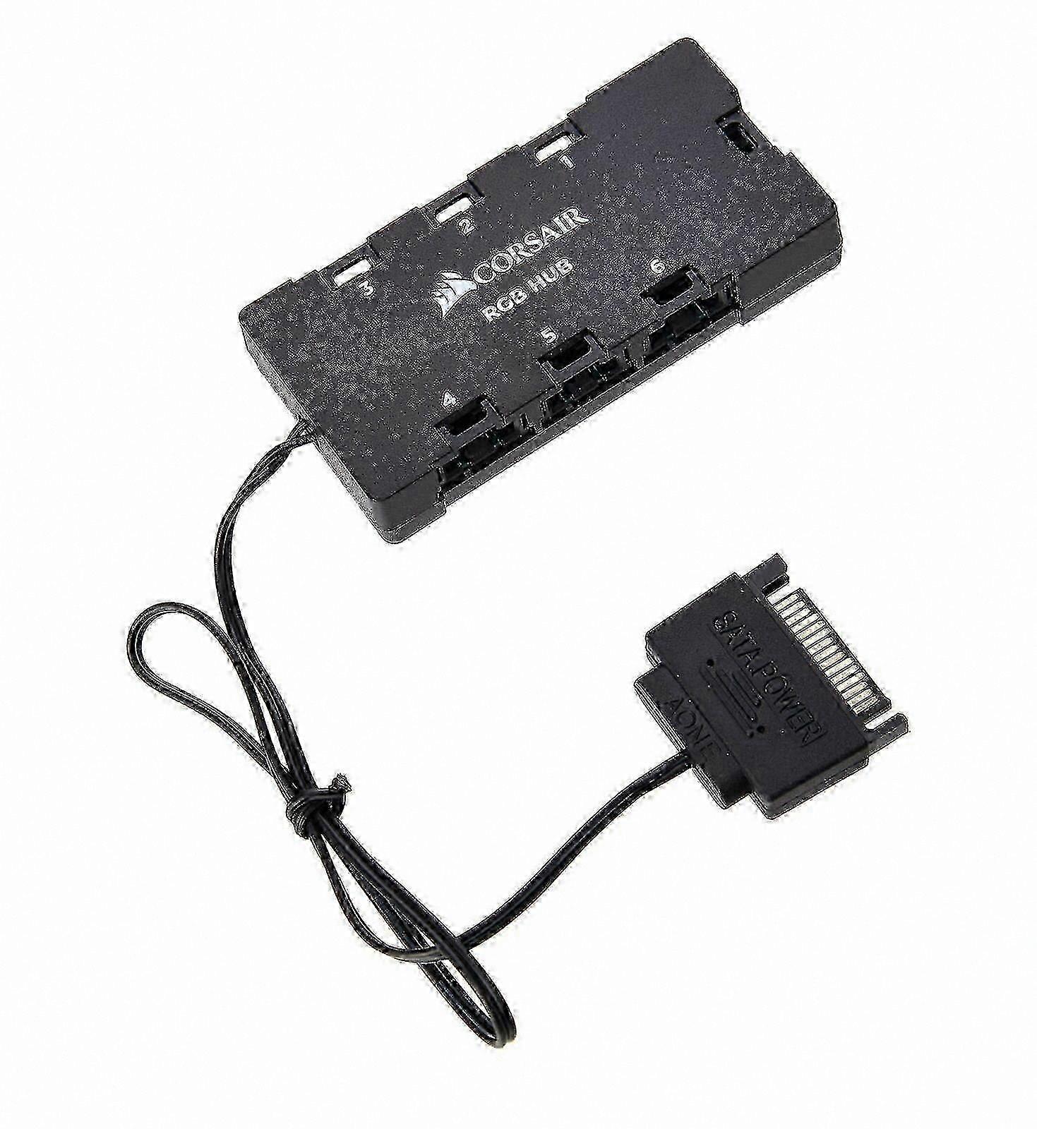 6-Port RGB LED Fan Controller Hub for Lightning Node Pro Commander Crystal Compatibility