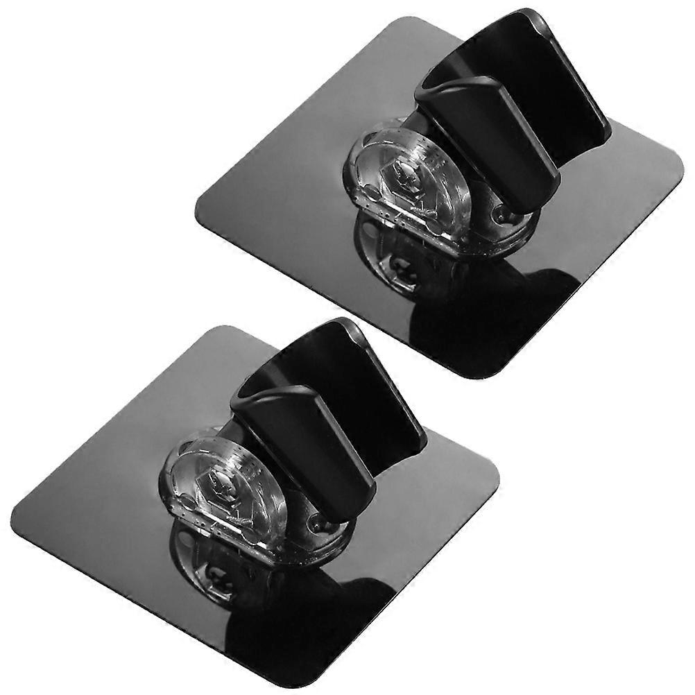 Wall Mounted Adjustable Shower Head Holders for Bathroom Abs Pc Material Provides Waterproof Durable Support 2Pcs