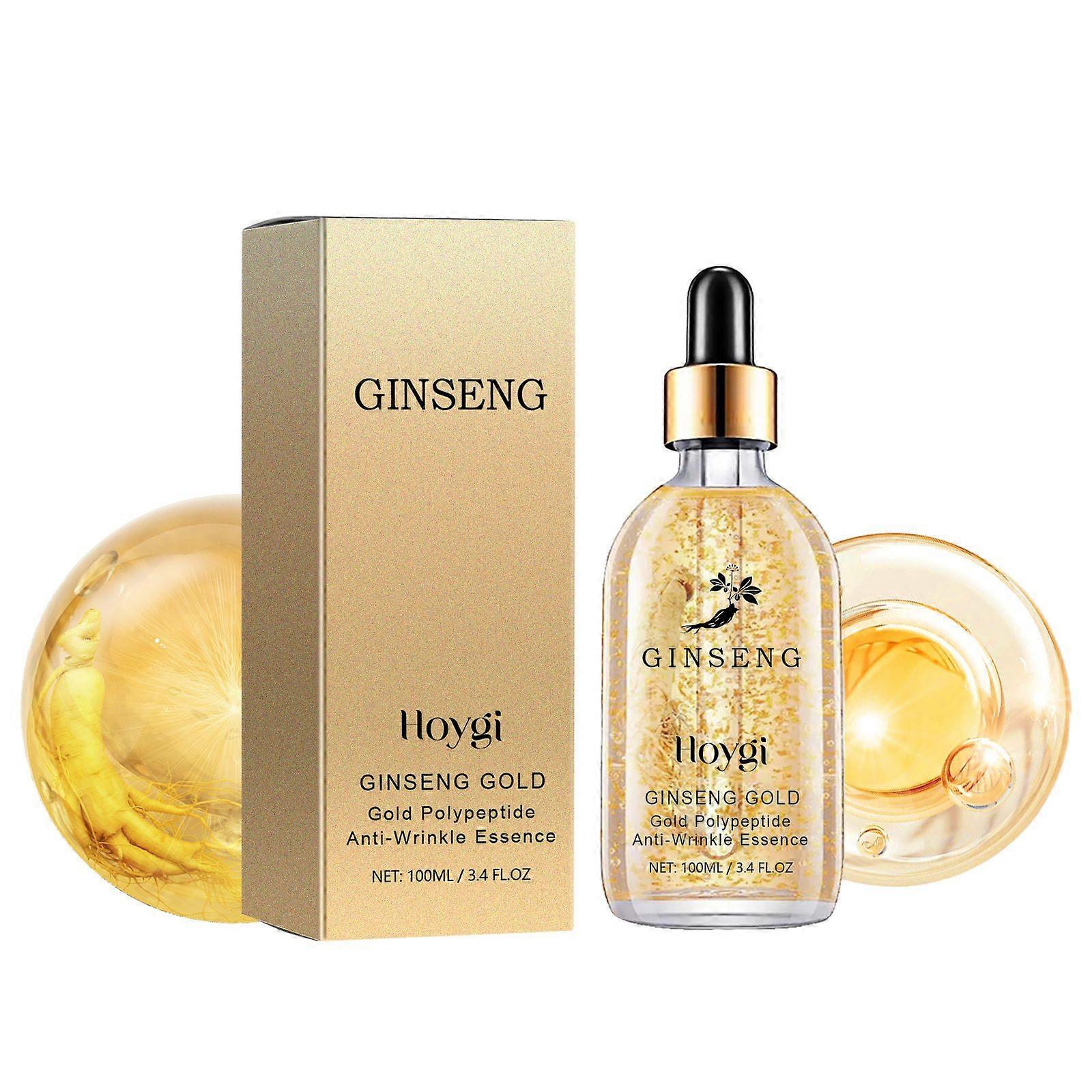 Hoygi Ginseng Gold Polypeptide Anti-Wrinkle Essence, תמצית לחות ומרגיעה לאורך זמן לקמטים עמומים