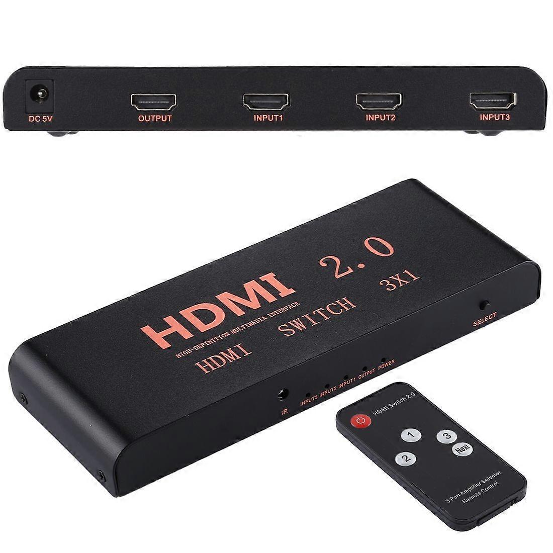 3X1 4K/60Hz HDMI 2.0 Switch