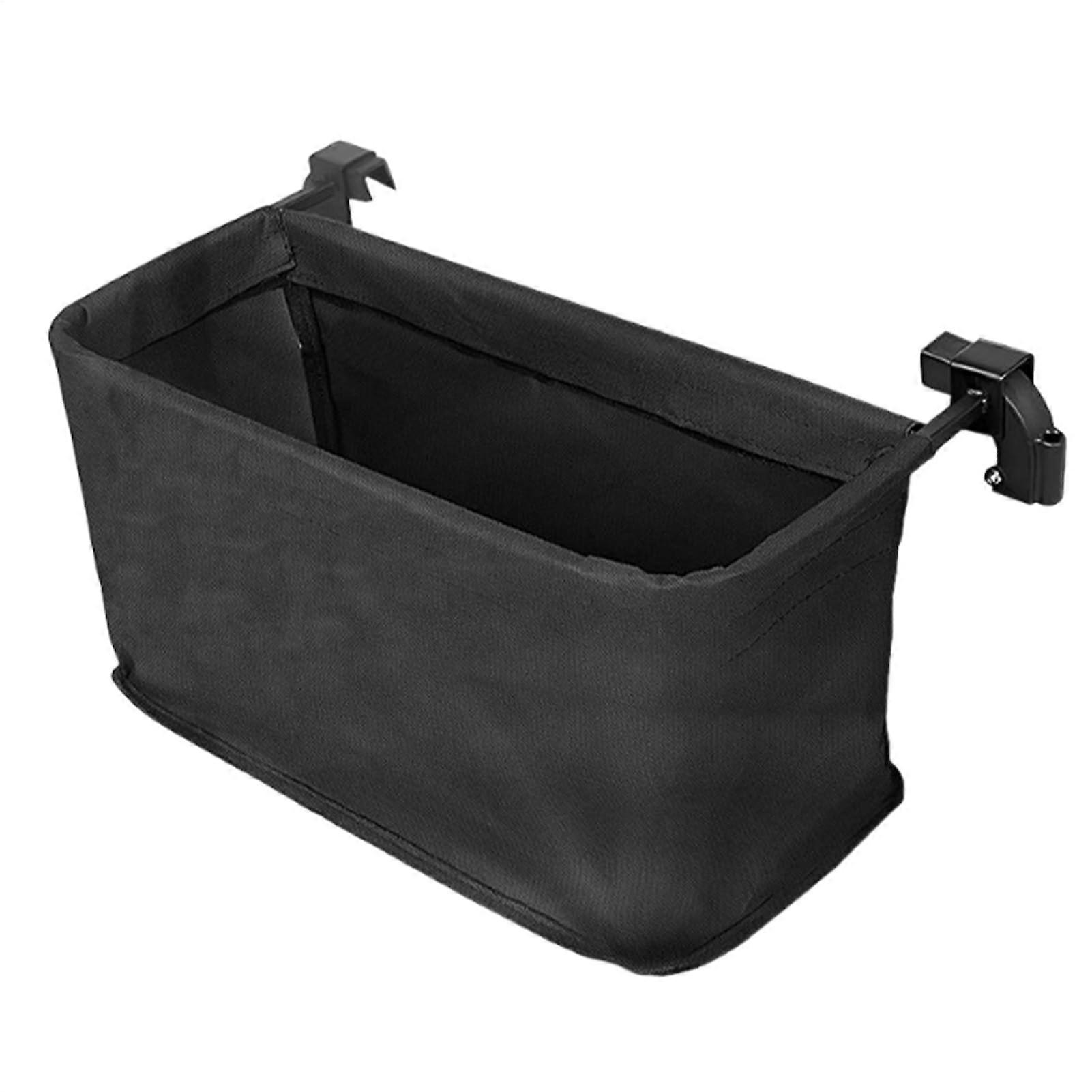 Cart Tail Storage Bag, Oxford Cloth Organizer Pocket With Hooks, Trolley Pushchair Attachment Caddy, Foldable Storage