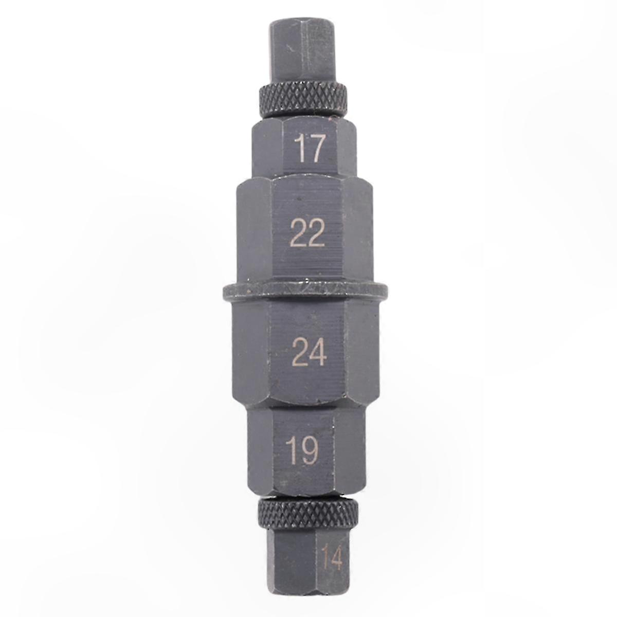 Multi-Function Spindle Socket Tool for Motorcycle Wheel Axle with Hex Design