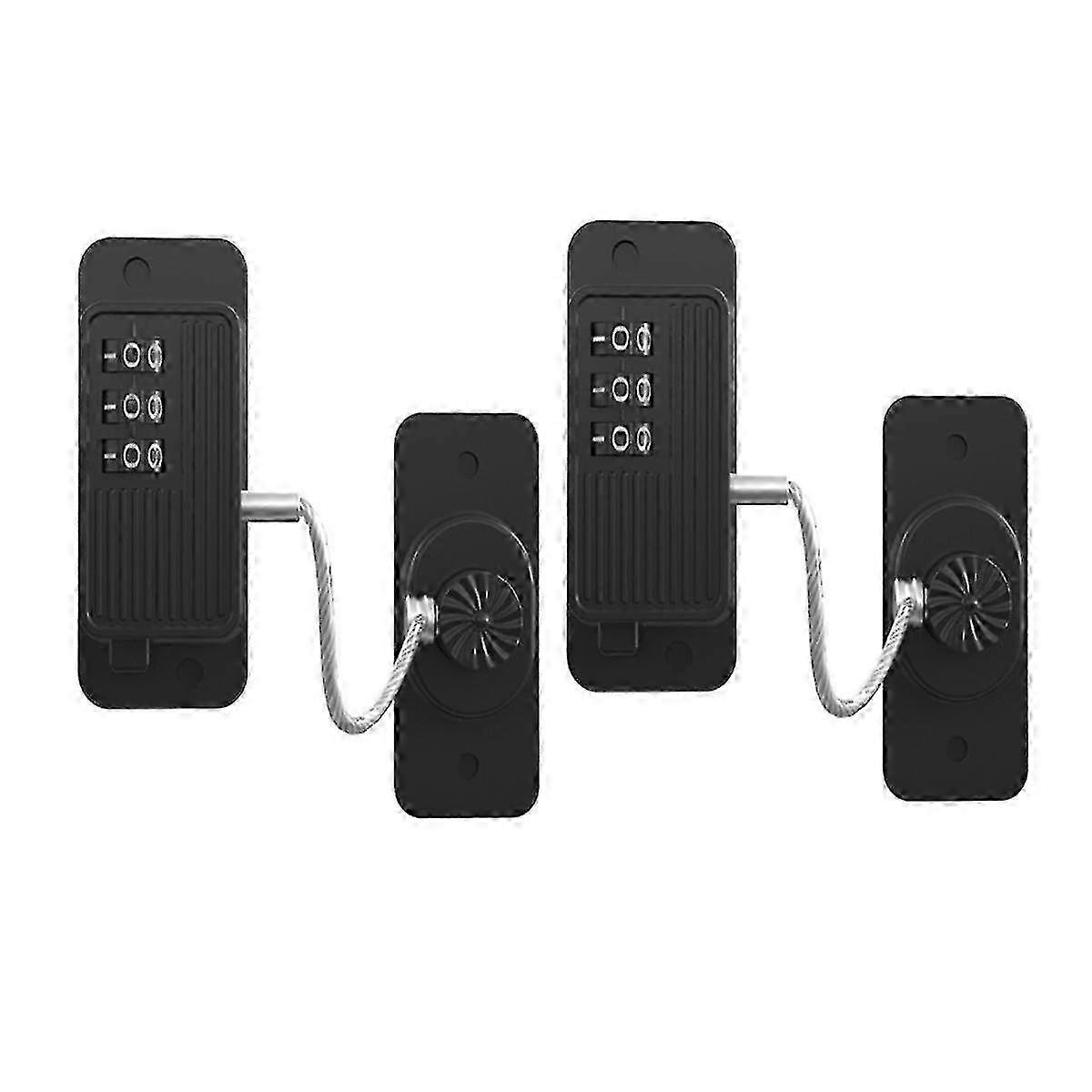 Refrigerator Lock (2 Pack), Heavy Duty Combination Fridge Lock Chil...