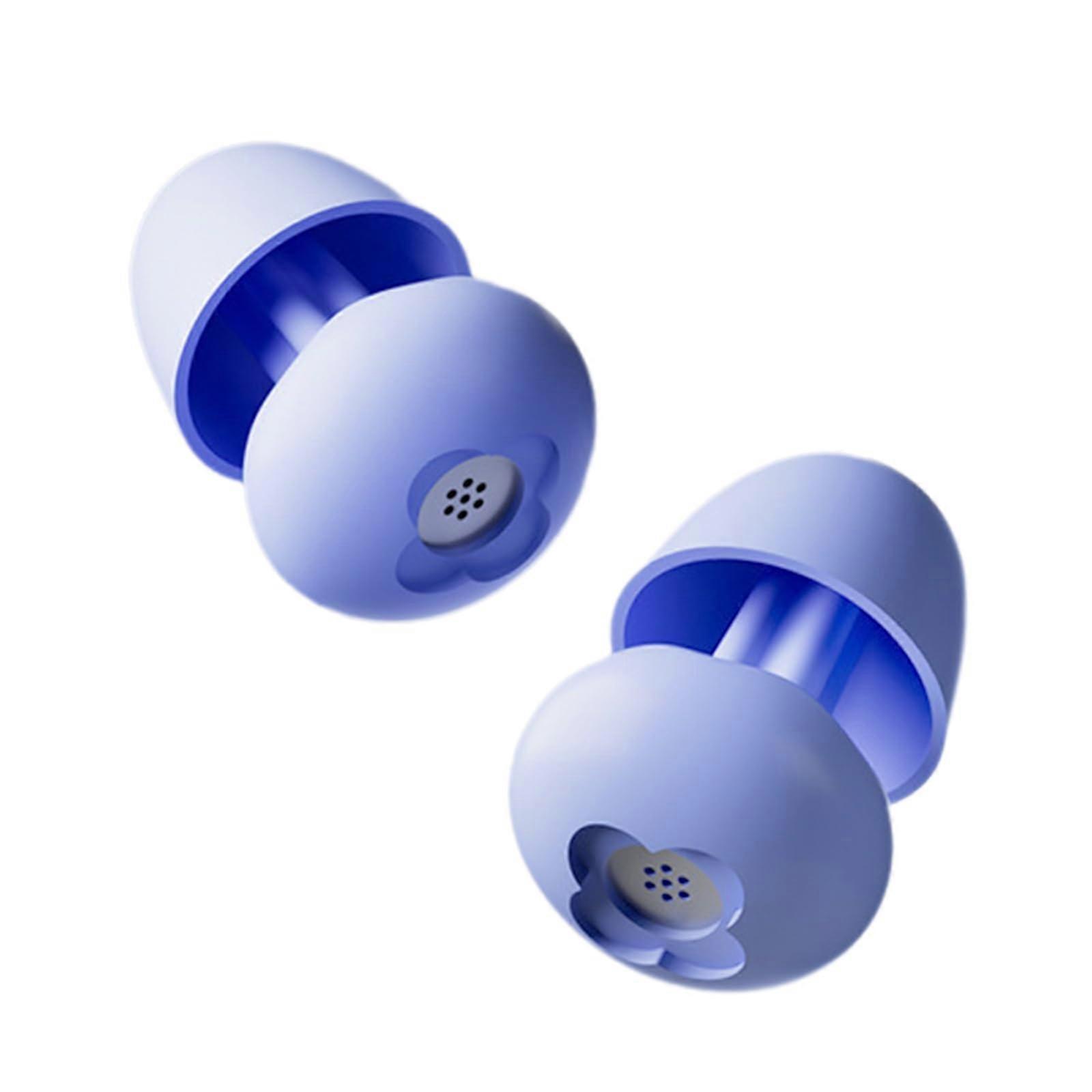 Soft Silicone Sleep Earplugs 1 Pair For Travelers Noise Reduction Light Sleepers Quiet Sleep Environment