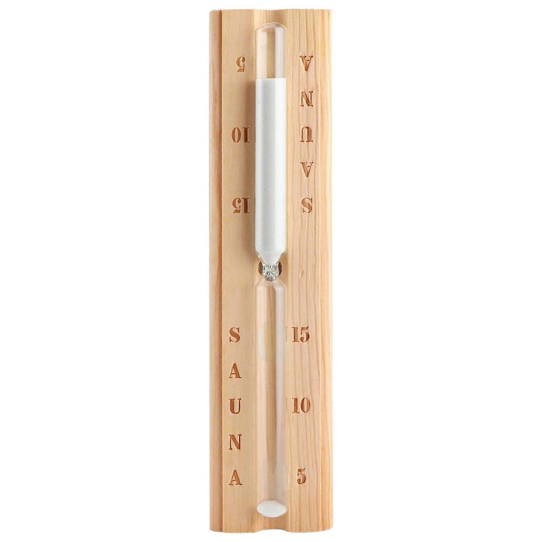 Sauna Timer Natural Wooden Sand Timer For Home Sauna Spa Steam Room Portable Countdown Clock