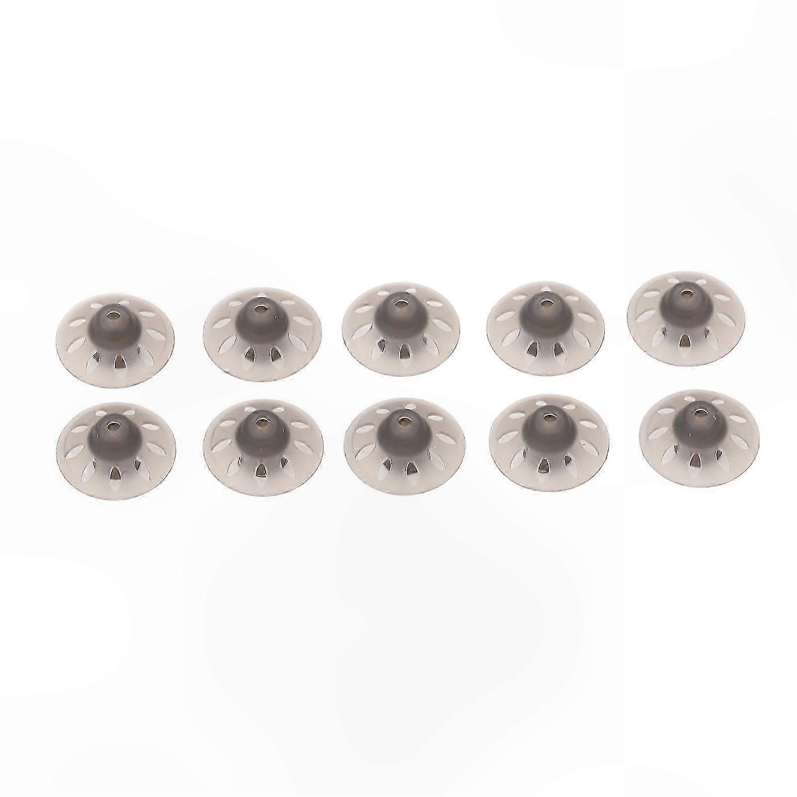 10pcs Small Open Black Ear Tips for Hearing Amplifiers 10mm Accessory Domes Compatible with Various Devices